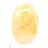 Yellow quartz from Madagascar as a polished collector's pebble