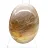 Yellow quartz pebble from Madagascar with soft contours