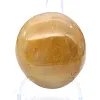 Small Malagasy yellow quartz pebble for display - 1