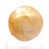 Yellow quartz pebble from Madagascar for mineralogical display cabinets - 0