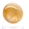 Yellow quartz pebble from Madagascar for mineralogical display cabinets - 1