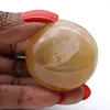 Yellow quartz pebble from Madagascar for mineralogical display cabinets - 2