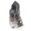 Morion quartz from Brazil, natural crystal displayed on acrylic stand - 3