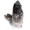 Morion quartz from Brazil, natural crystal displayed on acrylic stand - 4