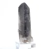 Natural morion quartz point from Brazil on acrylic holder - 6