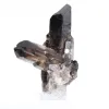 Brazilian morion quartz prism, specimen on acrylic base - 2