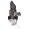 Brazilian morion quartz prism, specimen on acrylic base - 5
