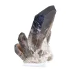 Slender Brazilian morion quartz crystal on stand, for collectors - 4
