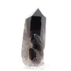 Slender Brazilian morion quartz crystal on stand, for collectors - 6