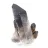 Slender Brazilian morion quartz crystal on stand, for collectors