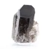Morion quartz from Brazil, natural black crystal mounted on a base - 3