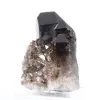 Morion quartz from Brazil, natural black crystal mounted on a base - 6
