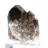 Morion quartz from Brazil, natural black crystal mounted on a base