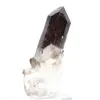 Black morion quartz crystal, Brazilian origin, supplied with stand - 3