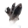 Brazilian morion quartz, decorative crystal displayed on a stand - 3