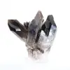Brazilian morion quartz, decorative crystal displayed on a stand - 5