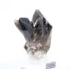 Brazilian morion quartz, decorative crystal displayed on a stand - 6