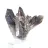 Brazilian morion quartz, decorative crystal displayed on a stand
