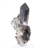 Freestanding morion quartz point from Brazil, mounted on a base - 3