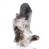 Freestanding morion quartz point from Brazil, mounted on a base - 4