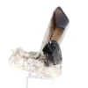 Morion from Brazil, black smoky quartz crystal on acrylic stand - 3