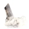 Morion from Brazil, black smoky quartz crystal on acrylic stand - 6
