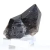 Small natural morion quartz crystal from Brazil on acrylic base - 0