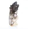 Morion quartz from Brazil, dark crystal on an acrylic stand - 3