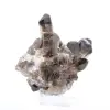 Morion quartz crystal from Brazil, black mineral mounted on a stand - 2