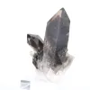 Crystalline morion quartz specimen from Brazil, acrylic stand included - 4