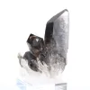 Crystalline morion quartz specimen from Brazil, acrylic stand included - 5