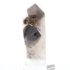 Morion quartz from Brazil, small crystallized point on a stand - 2
