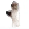 Morion quartz from Brazil, small crystallized point on a stand - 5