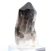 Small crystallized morion quartz from Brazil, displayed with its stand - 6