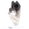 Mini morion quartz crystal from Brazil, black stone on a stand - 3