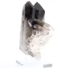 Mini morion quartz crystal from Brazil, black stone on a stand - 4
