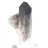 Mini morion quartz crystal from Brazil, black stone on a stand