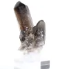 Small-size morion quartz from Brazil, slender point with stand - 4