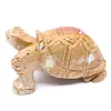 Natural steatite tortoise figurine from Bolivia - 1