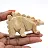 Carved steatite stegosaurus from Bolivia
