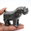 Carved natural steatite dog from Bolivia - 0
