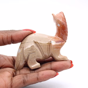 Steatite diplodocus: Bolivian dinosaur sculpture