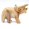 Natural steatite triceratops from Bolivia - 3