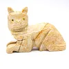 Carved steatite cat from Bolivia - 1