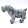 Carved Bolivian steatite dog figurine - 1