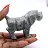 Carved Bolivian steatite dog figurine