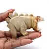 Bolivian steatite stegosaurus: prehistoric figurine - 0