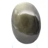 Mexican golden obsidian pebble, polished natural stone - 2