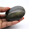 Mexican golden obsidian pebble, 75 g polished stone - 0
