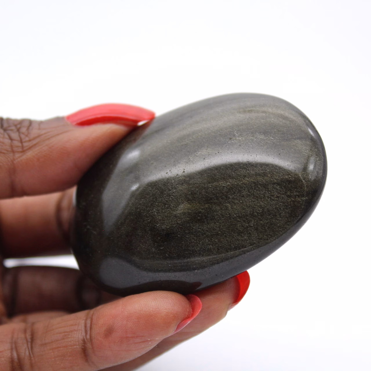 Small Mexican golden obsidian pebble, 55 g